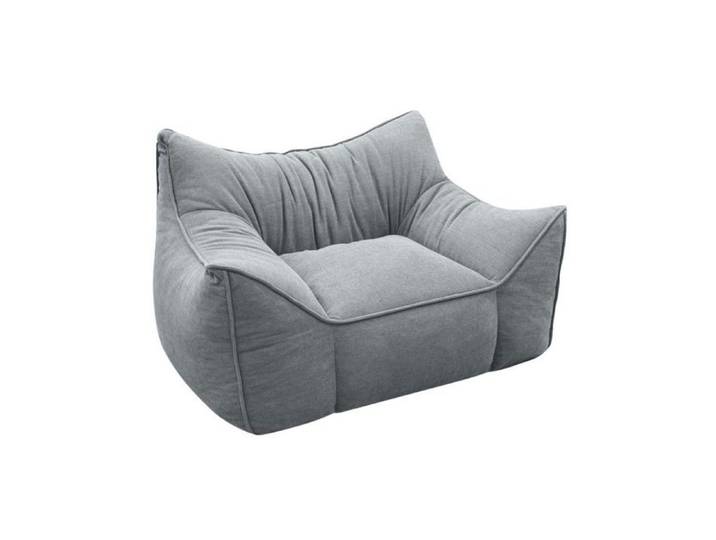 Fauteuil enfant en velours côtelé - gris