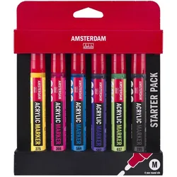 Amsterdam, Marker, Marker Basicset 6 Farben (6x)