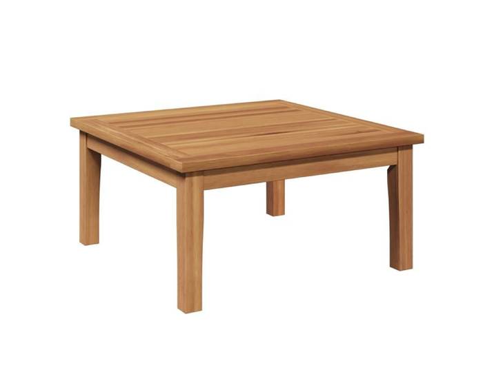 PROMOTION Anti-UV Table de Jardin 60x60x30 cm - Bois massif Teck 93255 - BestMeuble