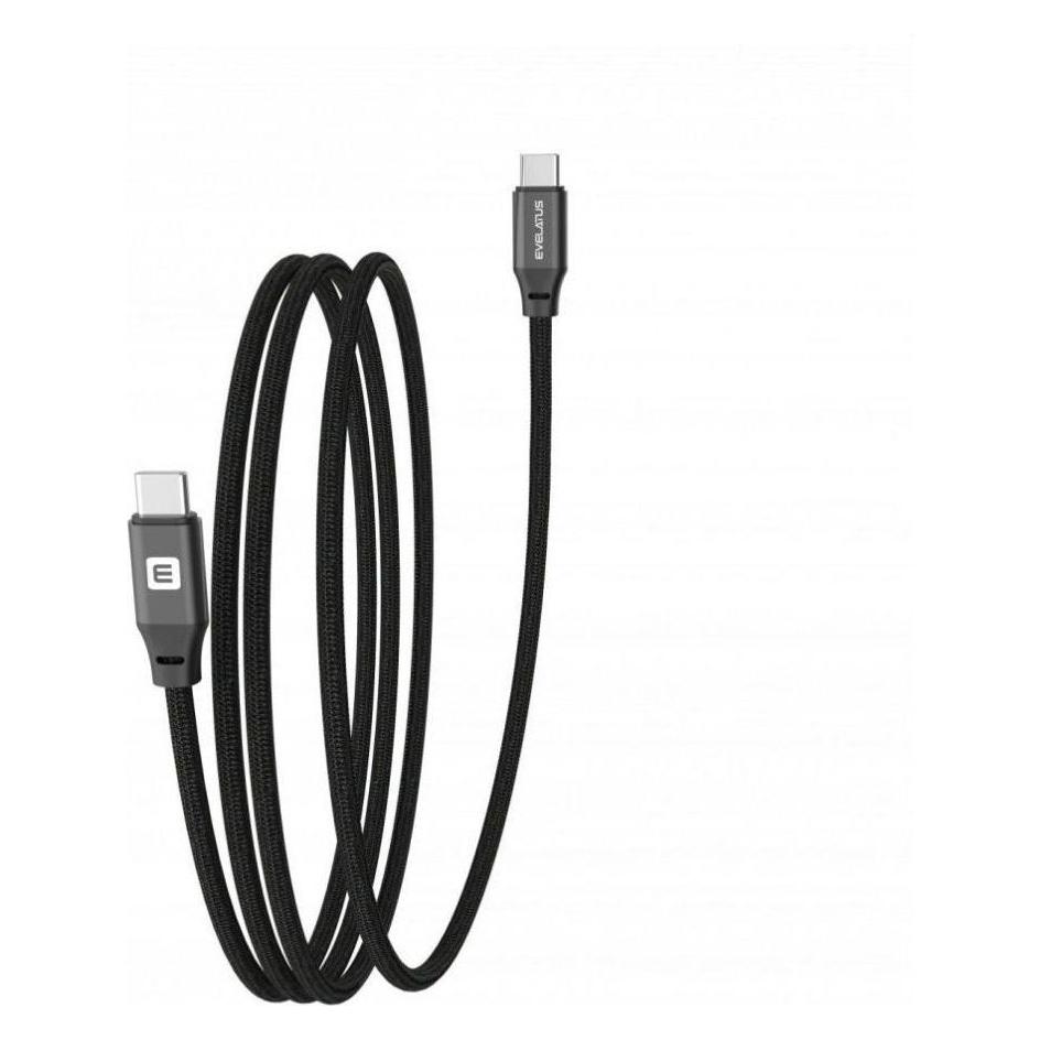Evelatus Cable Cable E-Mag Power 60W USB C to USB C Connector 2M magnetic (2 m, 60 W) (EVELATUS)