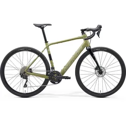 Merida eSilex 400 E-Gravelbike, Mahle X30, 237 Wh, Shimano GRX 2×10, Low Key Green