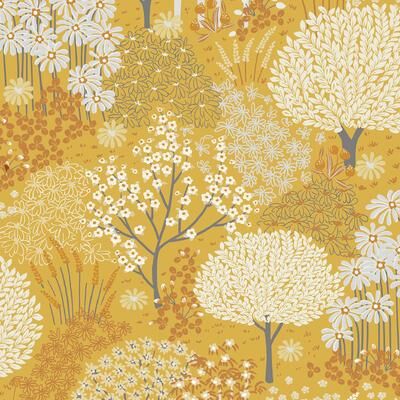 Graham & Brown Fable Mustard Wallpaper
