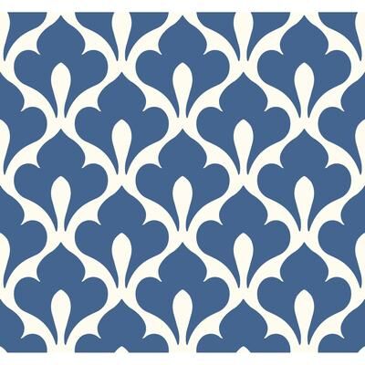 Seabrook Designs Grenada Fleur de Lis Unpasted Wallpaper