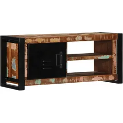 vidaXL TV-Schrank 80x30x35 cm Massivholz Altholz