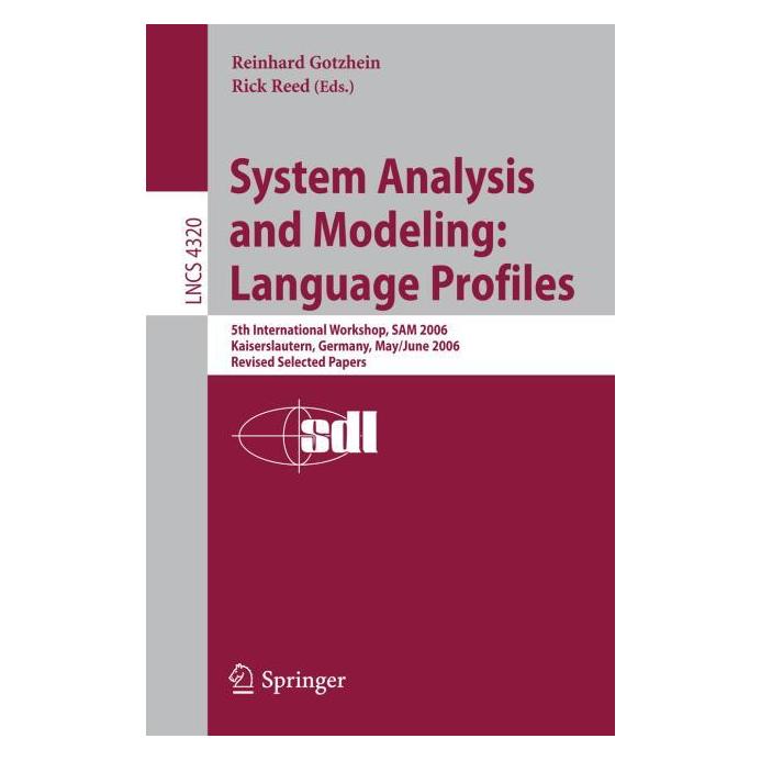 Springer System Analysis and Modeling: Language (Englisch) (63515075)