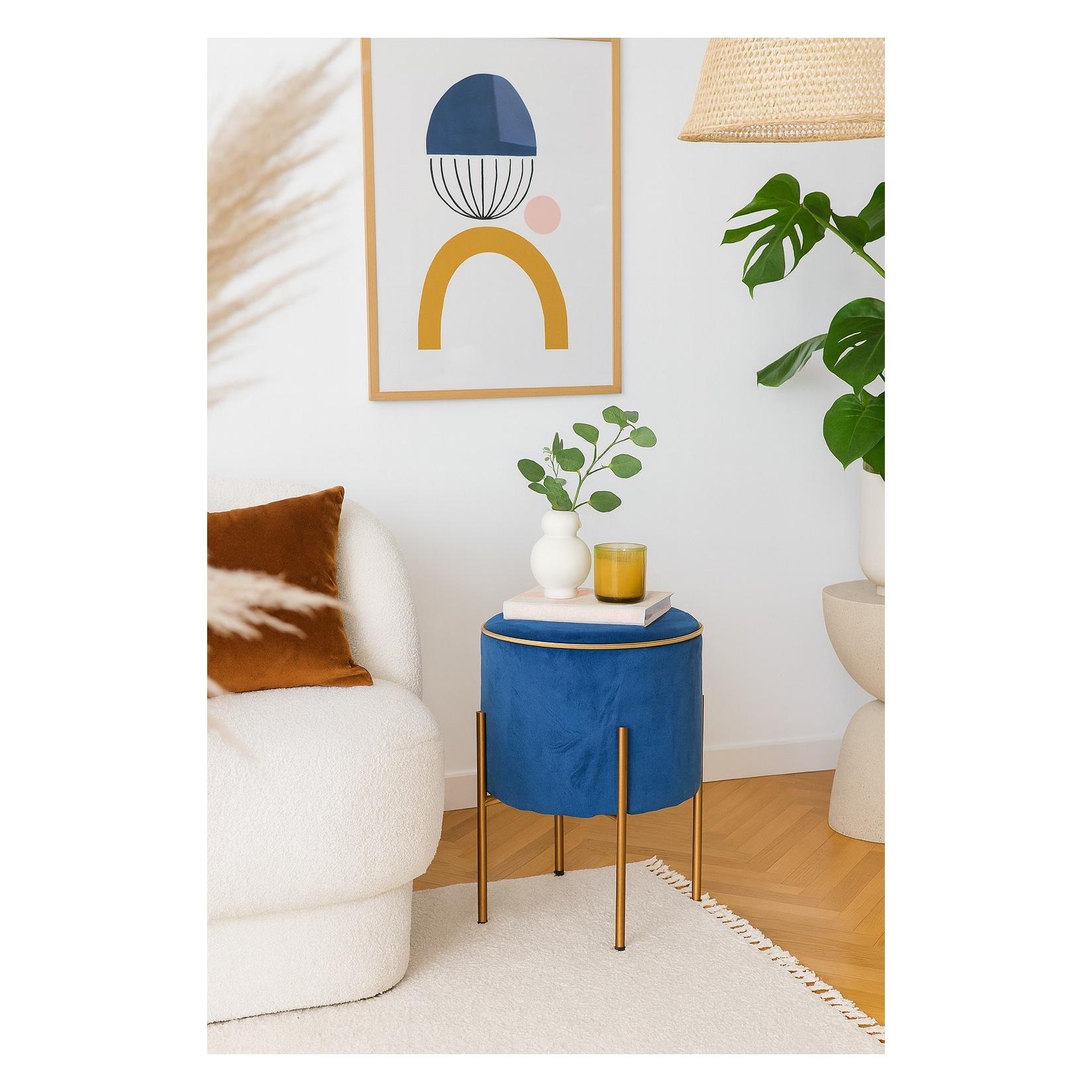 möbel direkt online Sitzpouf Daysi blau