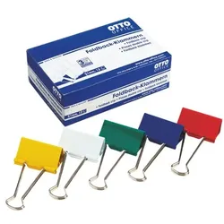OTTO Office Foldback-Klammer 51mm, farbig sortiert, 12 Stück mehrfarbig, 5.1 cm