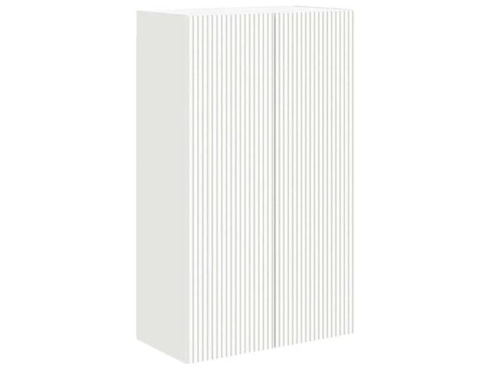 LKJephalotrope TV Wandschrank Schwebend Weiß 59,5x31x100 cm Hängeregal Schwebendes Lowboard für Wohnzimmer und Schlafzimmer, 2 Türen und Einlegeboden für Elektronik und Zubehör.