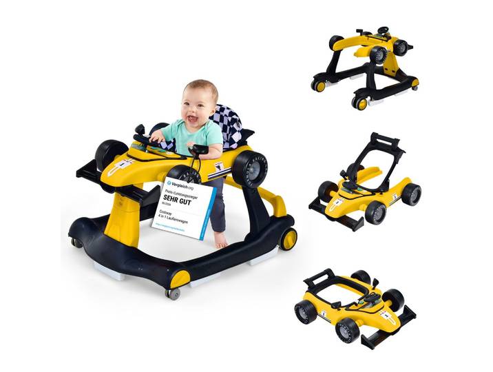 LAUFLERNWAGEN Klappbar Gelb