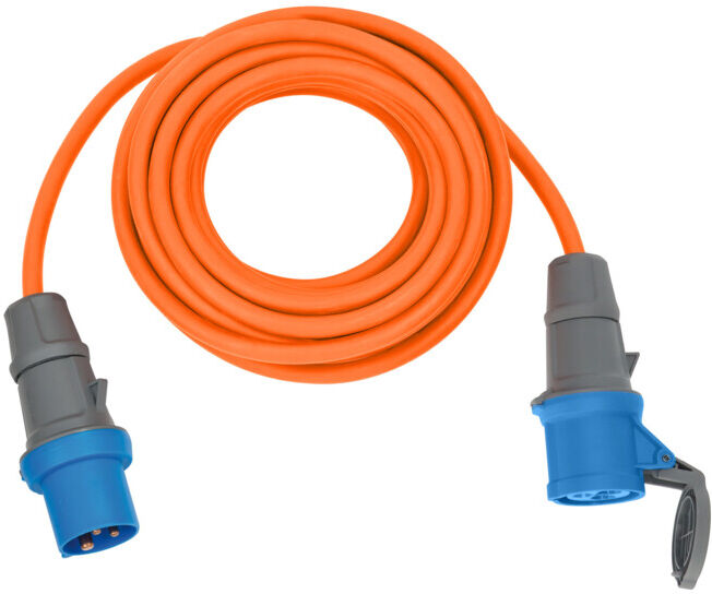 Brennenstuhl CEE 230V câble de rallonge de camping 10m (H07RN-F 3G2,5 câble de signalisation de couleur orange, câble d'alimentation de camping pour u (1167650610)