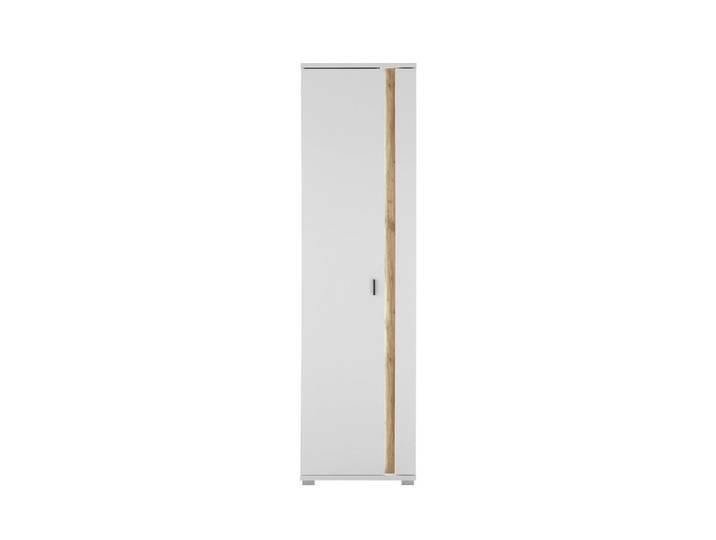 Vitrine Long Island Weiß/Eiche Wotan B: 55 cm