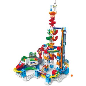 vtech Murmelbahn Marble Rush - Super Sky Tower Set XL300 E, ab 4 Jahre, Sound & Licht, 10 Kugeln, 141 Bauteile