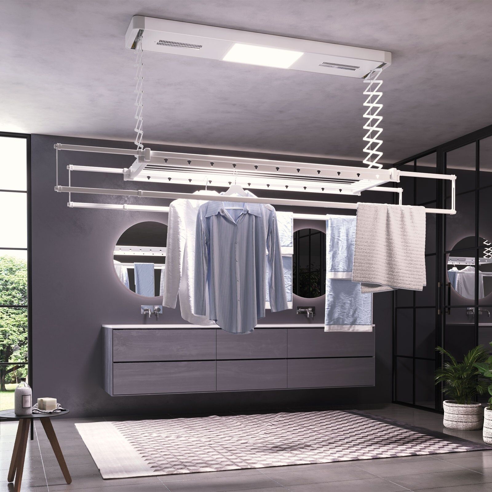 Foxydry Pro 150 heated drying rack electric for ceilings