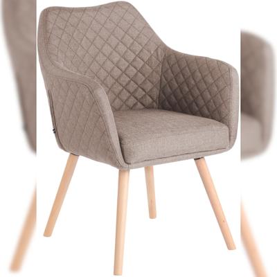 CLP Esszimmerstuhl Gent Stoff taupe/natura