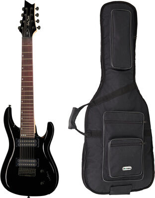 Harley Benton R-458 BK Prog. Series w/Bag Schwarz Hochglanz