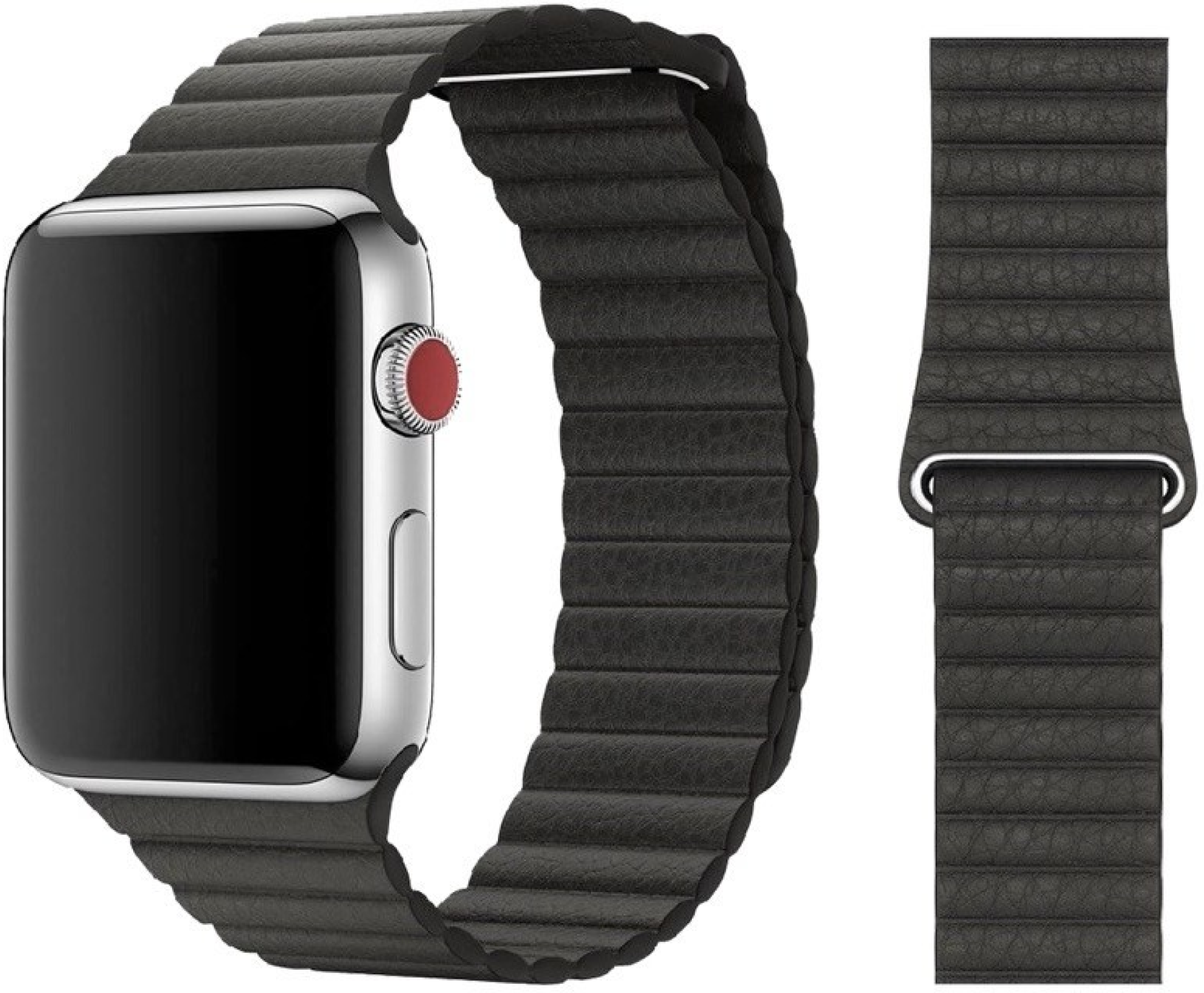 iS Bracelete Apple Watch em Pele Sintética 38/40/41mm - Preto