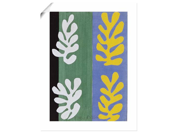 Wandbild ARTLAND Komposition (Der Samt) 2. 1947 , bunt (farbe bild(er): farbig), B:45cm H:60cm, Papier, Bilder, Wandbild, als Alubild, Leinwandbild, Poster, Wandaufkleber in verschied. Grössen