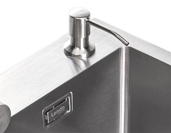Lendo Online Zeepdispenser voor spoelbak RVS Zilver 300ml
