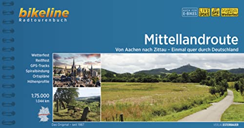 Esterbauer Verlag - Mittellandroute: Von Aachen nach Zittau – Einmal quer durch Deutschland, 1:75.000, 1.044 km, wtterfest/reißfest, GPS-Tracks Download, LiveUpdate (Bikeline Radtourenbücher) - Preis vom 18.10.2026 19:22:15 h
