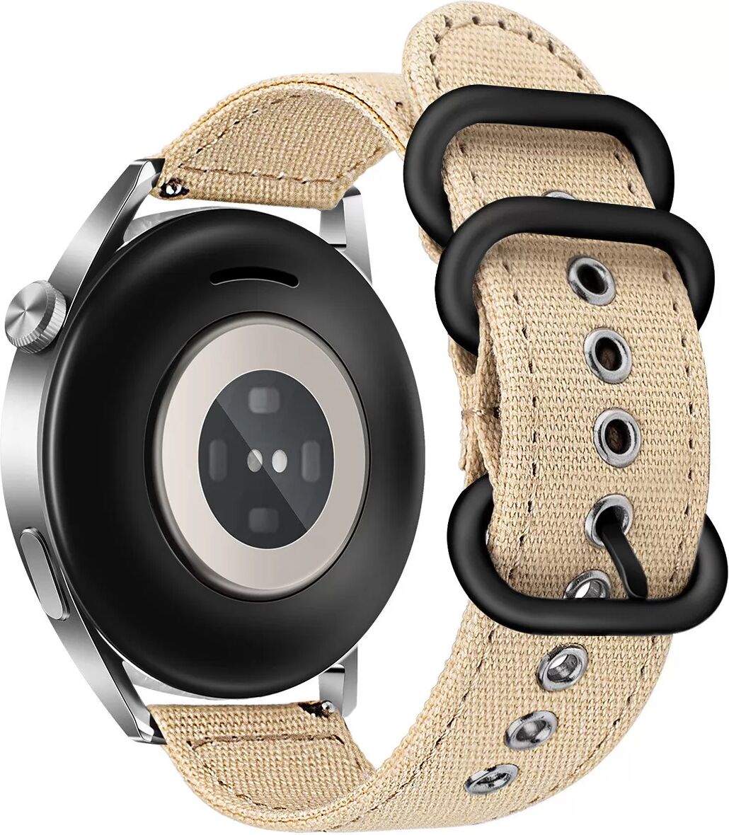 INF Premium 24mm Canvas Armband für Suunto 9 Khaki