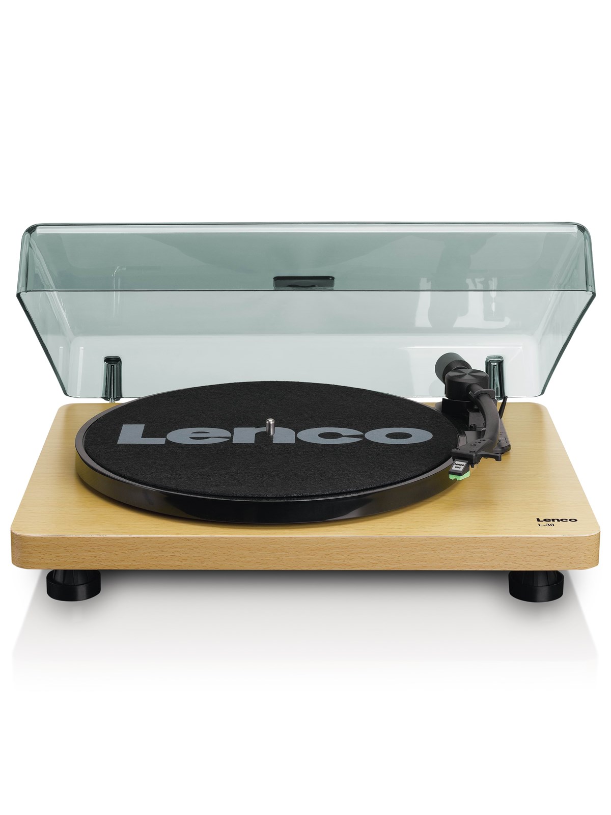 Lenco L-30WD Record Player with USB/PC encoding - Wood - Plattenspieler Braun