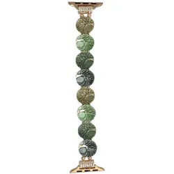 Neue Armbanduhr GlacierX Gleam Tree Stretch Bracelet Verdant Gold für Apple Watch 38/40/41mm Gold-Grün