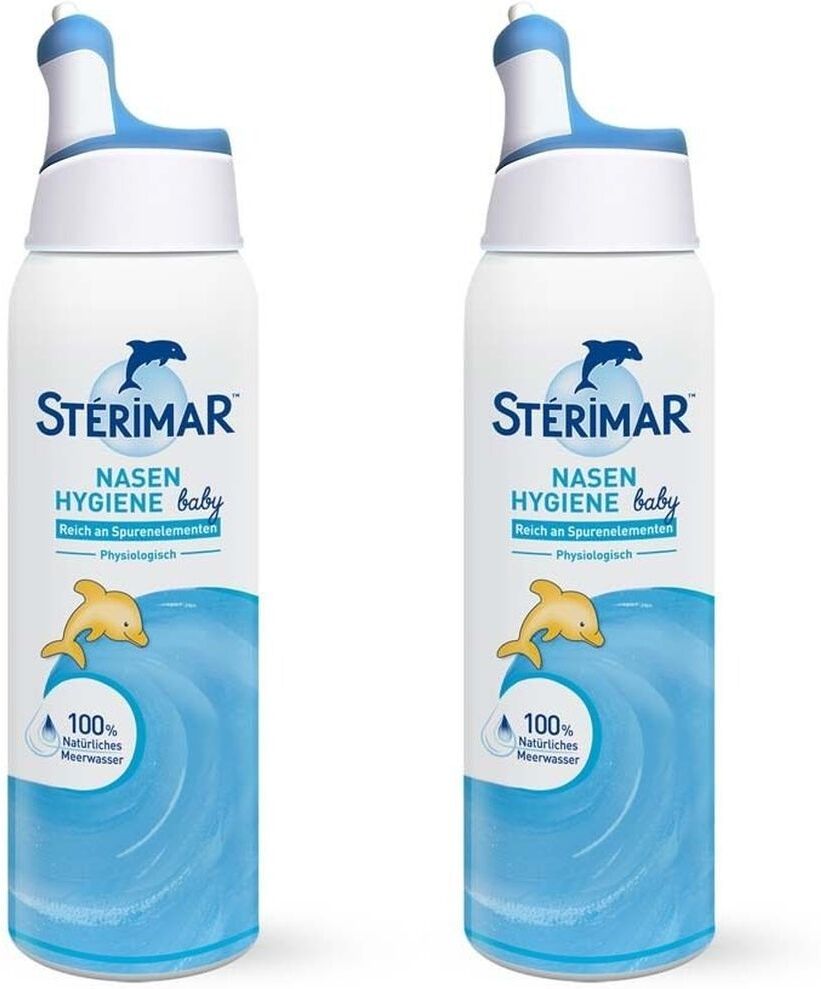 2x Sterimar Nasenhygiene Baby Nasenspray 2x100 ml