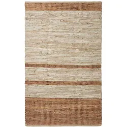 FLICKENTEPPICH aus Recycling-Leder 60/90 cm