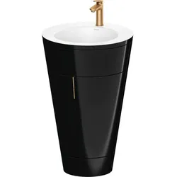 Duravit Starck 1,c-bonded Set S19512O04400000 Griff Bronze, bodenstehend, Schwarz Hochglanz, 864 x 560 x 605 mm