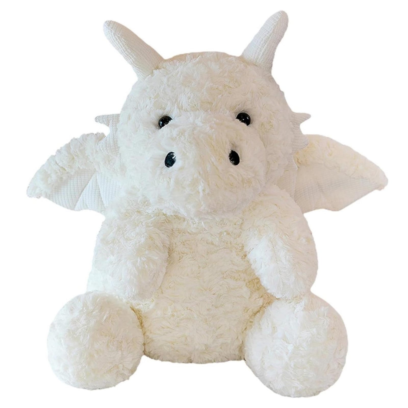 Minicee Pluche Dinosaurus Knuffel Witte Vliegende Draak 45 cm