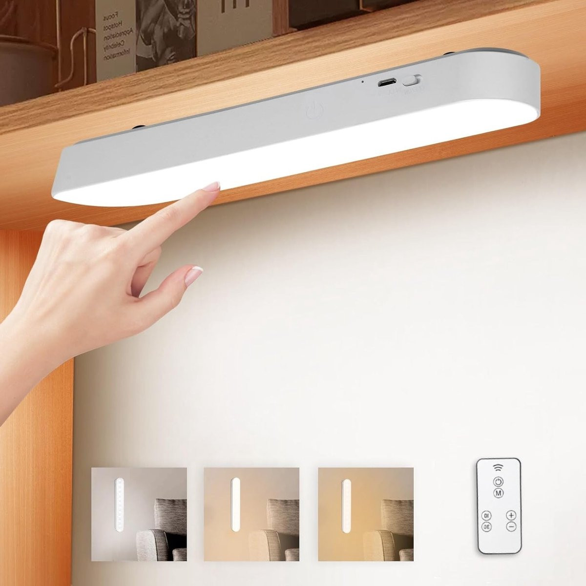 Oplaadbare LED onderbouwverlichting voor de keuken voor accentverlichting