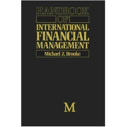Handbook of International Financial Management, Fachbücher von Michael Z Brooke