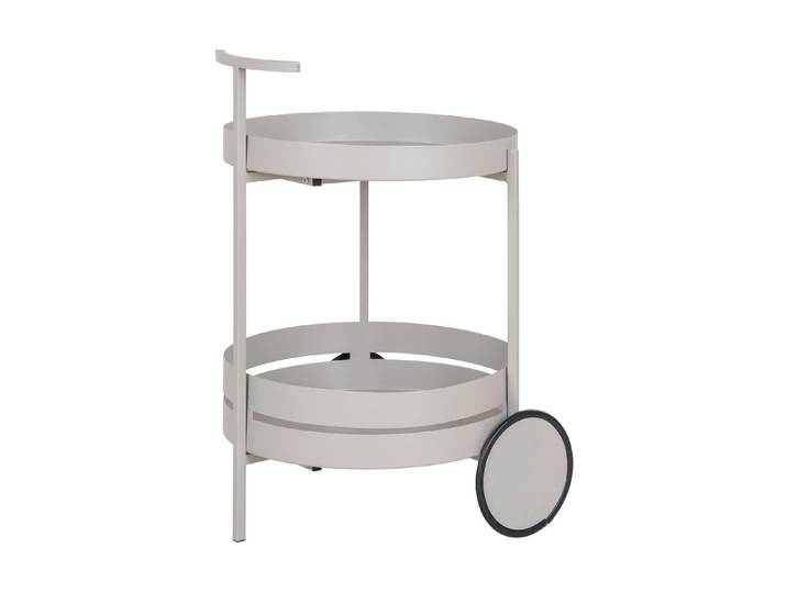 Servierwagen HOUSE NORDIC Beja Grau , grau, B:49,5cm H:61cm T:40cm, Metall, Rollwagen, Servierwagen