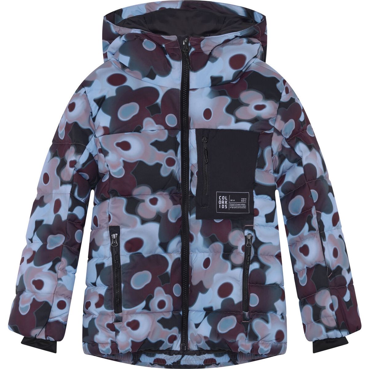 Color Kids Jr. Ski Puffer Jacket Quilt 742762 toadstool (6011) 122 742762-6011-122