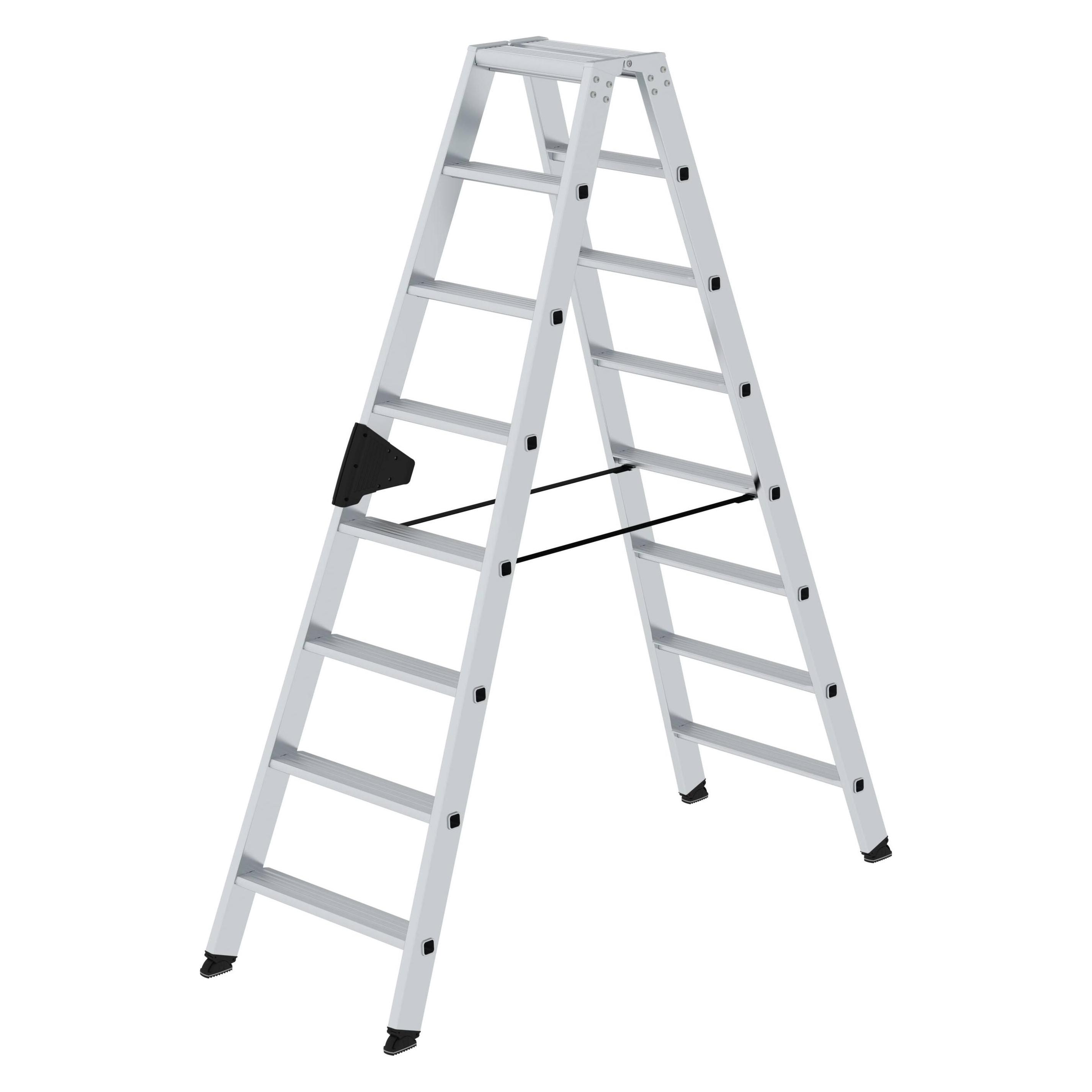 Munk Stufen-Stehleiter beidseitig begehbar 2x8 Stufen (Stehleiter) (040216)