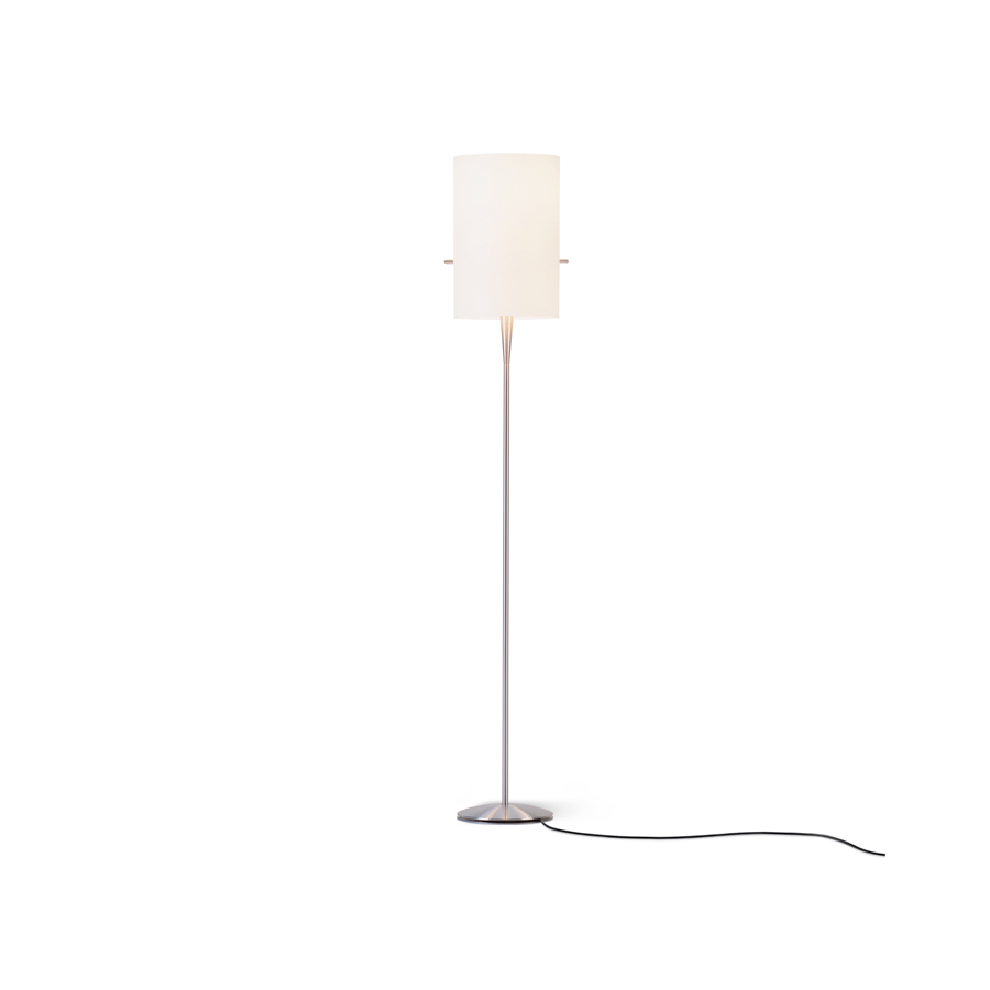 Serien Lighting LED-Stehleuchte CLUB FLOOR L gebürstet/Chintz weiß CL2121 4260548468922