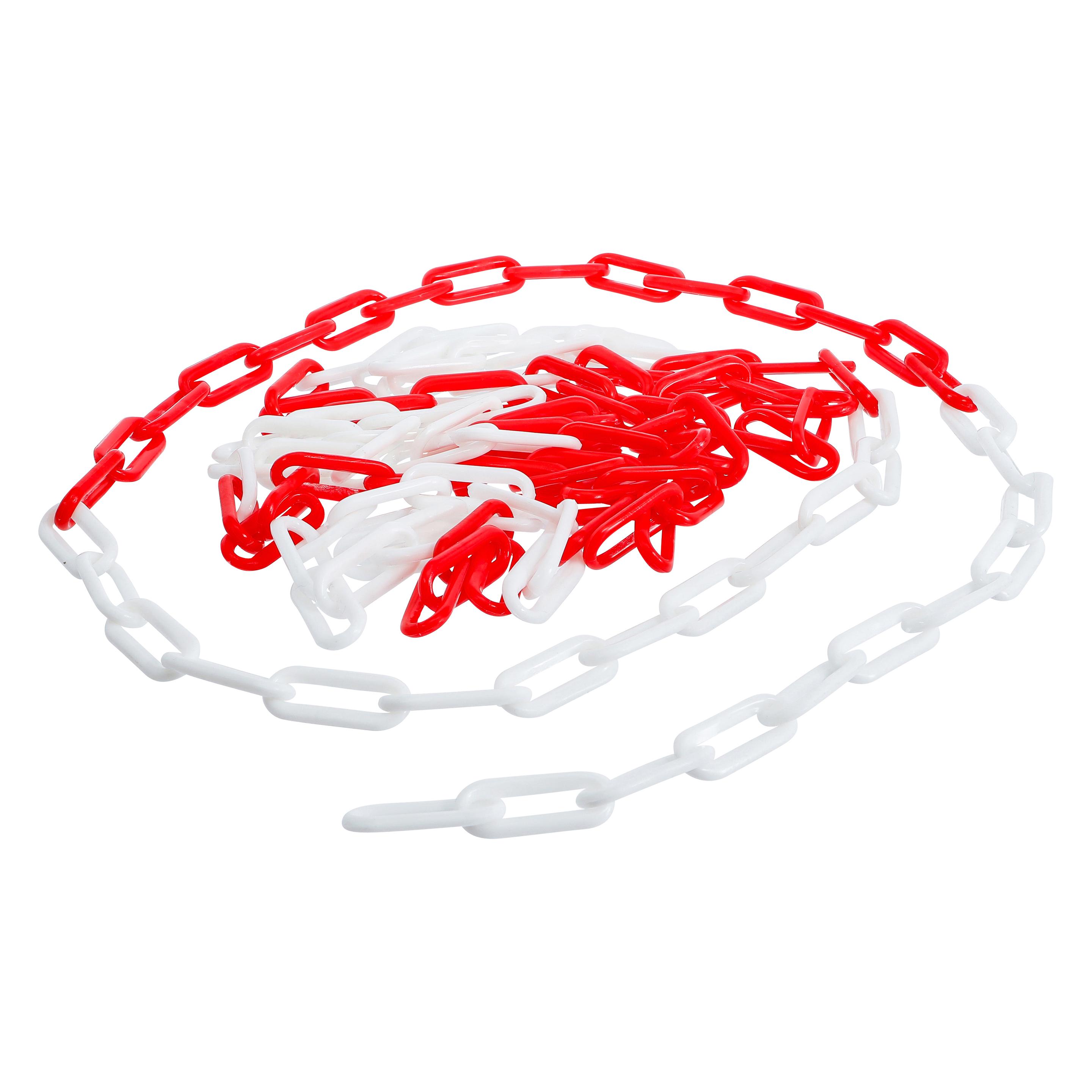 BGS Absperrkette | Rot-Weiss | Kunststoff | 5 m (5 m) (80809)