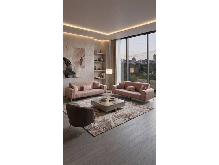 Xlmoebel Essgruppe Elegantes graues Esszimmer Set mit Tisch, Stühlen und Konsole, (Essgruppe, 5-tlg., Graues Esszimmer Set), Made in Europa