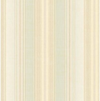 Seabrook Designs Laya Stripes Unpasted Wallpaper