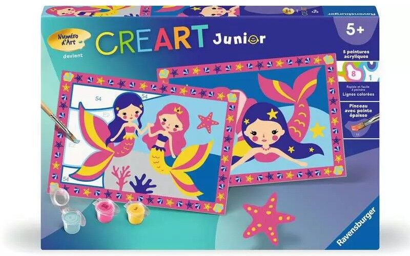 CreArt Junior 32x22cm : Sirènes - Ravensburger