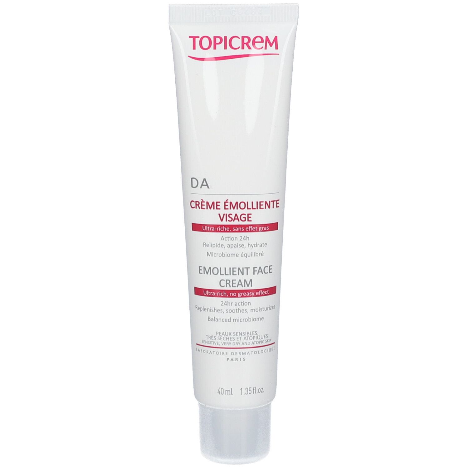 Topicrem DA Verzachtende Gelaatscreme 40 ml Creme