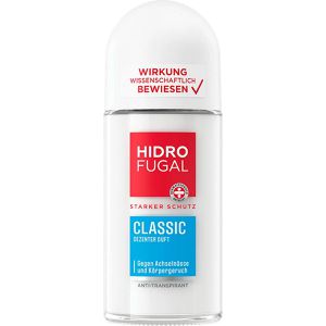 Hidrofugal Antitranspirant Classic, 24h Schutz, unisex, ohne Ethylalkohol, Roller, 50 ml