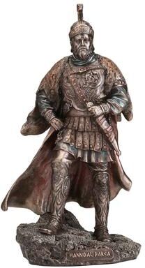 Veronese Design 9.65 inches Height Cold Cast Bronze Carthaginian General Hannibal Barca Bronze Finish Figurine
