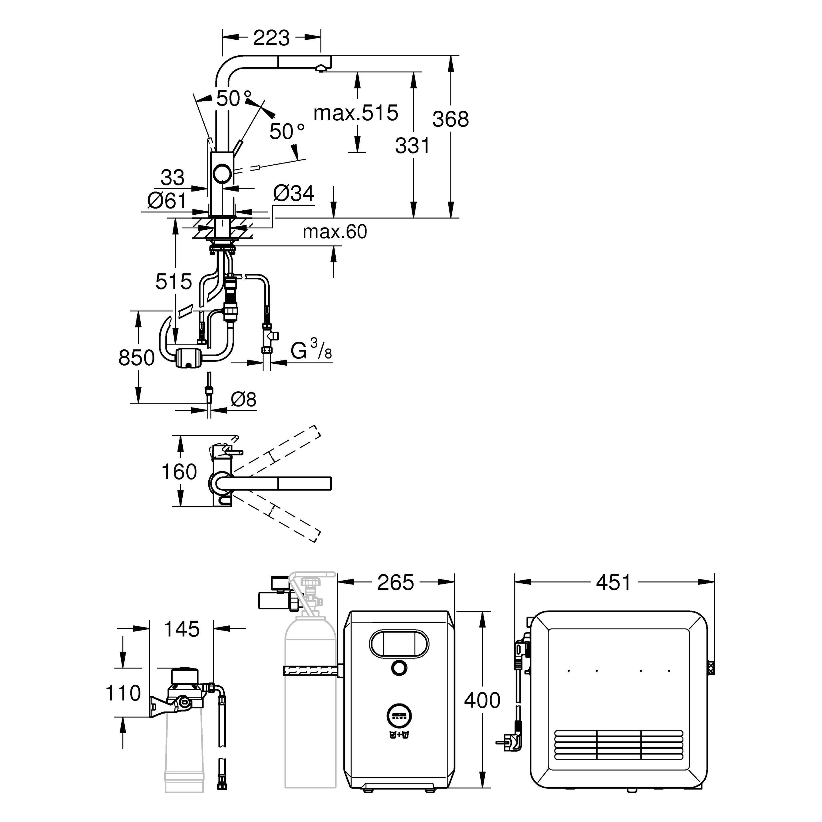 Grohe Blue Professional L-Auslauf Set (31326002)