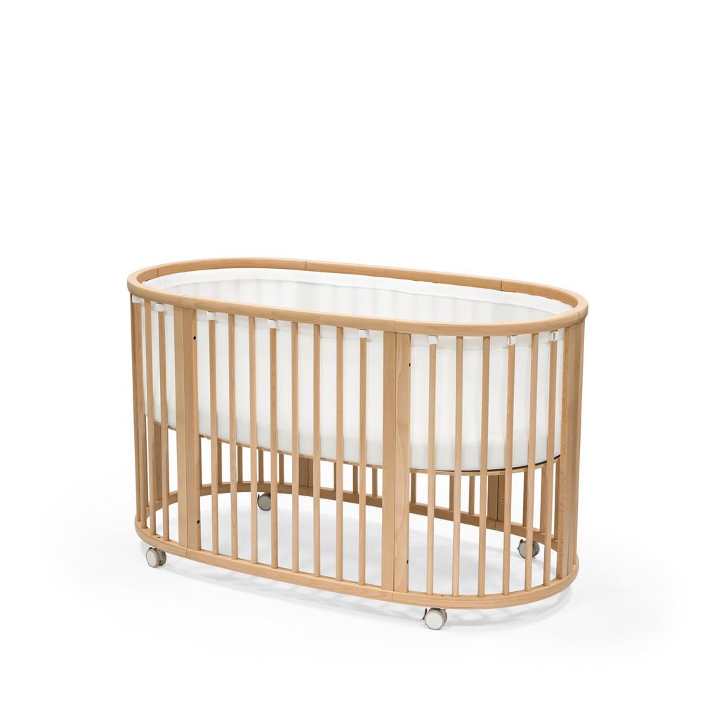 Stokke Nestchen , Weiss , Textil , Füllung: Kaltschaum , 136.4x69.8x38 cm , Textiles Vertrauen - Oeko-Tex® , Schlafen, Babybettausstattung, Babynestchen & Nestchenschlangen
