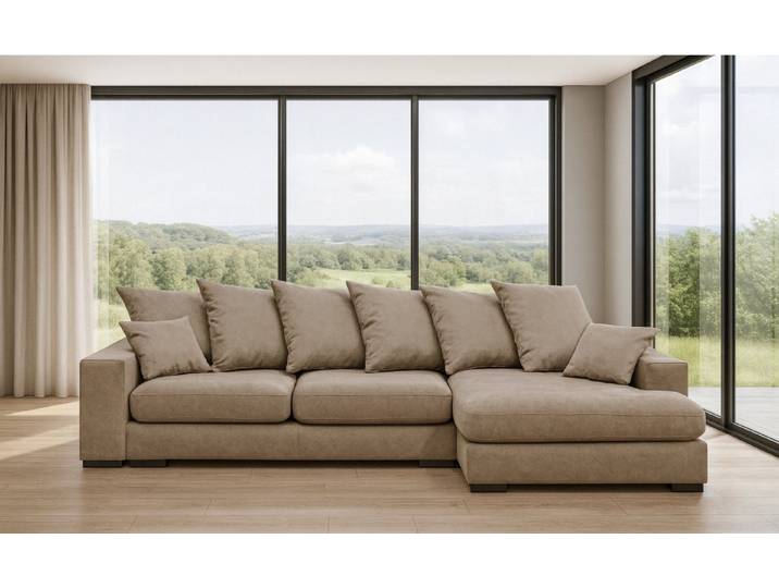 Kaiser Möbel Ecksofa Ecksofa Sofa L-form, Couch L-form Gabon Ottomane Links/Rechts