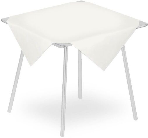 Pack Service Tovaglia Polietinata Laminated bianco 100x100 100 Pezzi