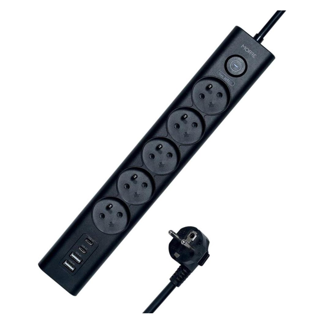 Tiross 5G-Verlängerungskabel 1,5m 2xUSB-C schwarz MORRE M408 (5x, USB-C, 1.50 m) (60843883)