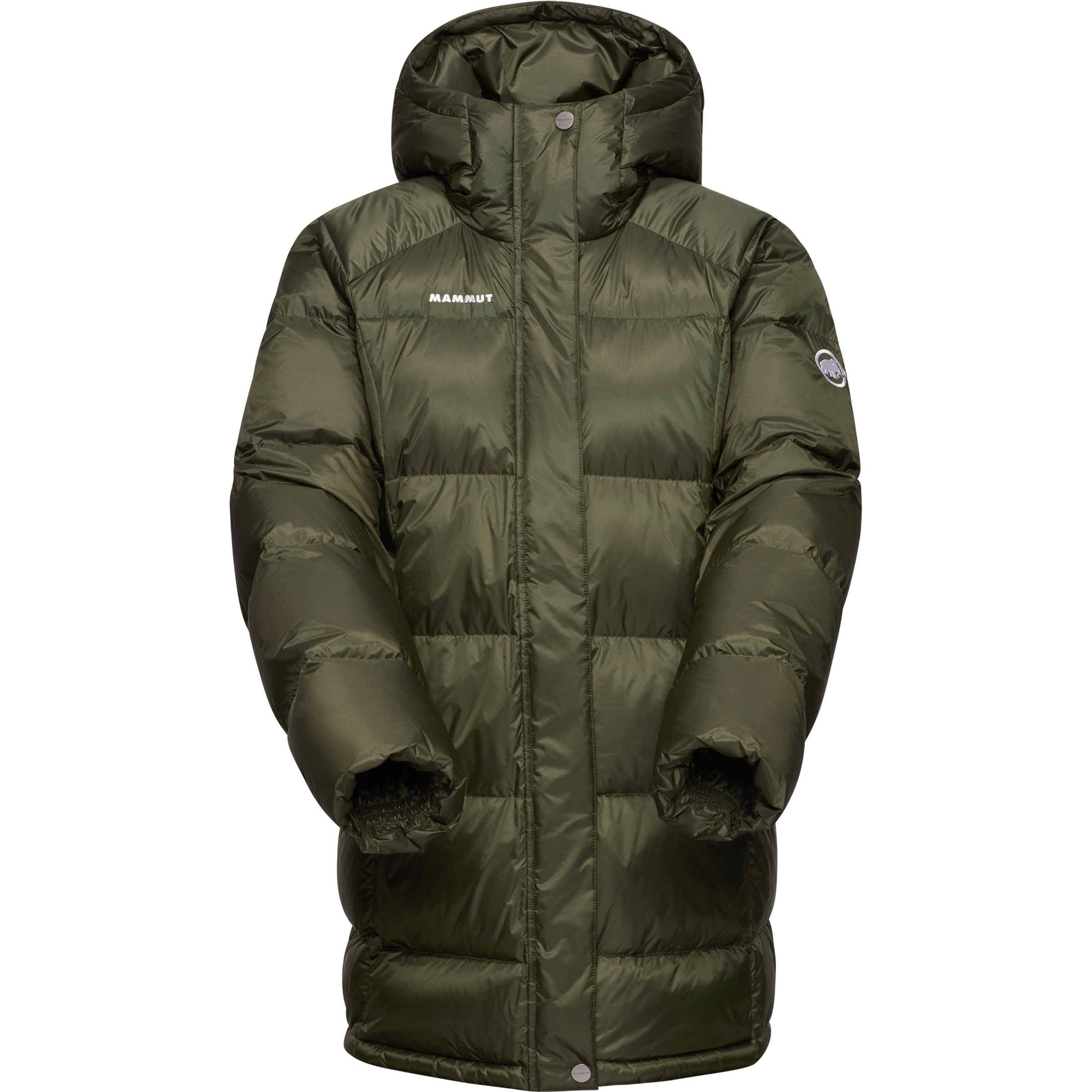 Mammut Escape Puffy IN Parka Damen Isolationsjacke oliv Größe XS Lifestyle Wasserabweisend Wasserabweisend