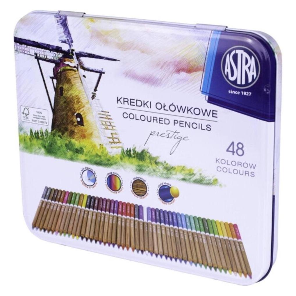 Astra Prestige-Aquarellstifte aus Zedernholz, 48 Farben (48x) (312121003)
